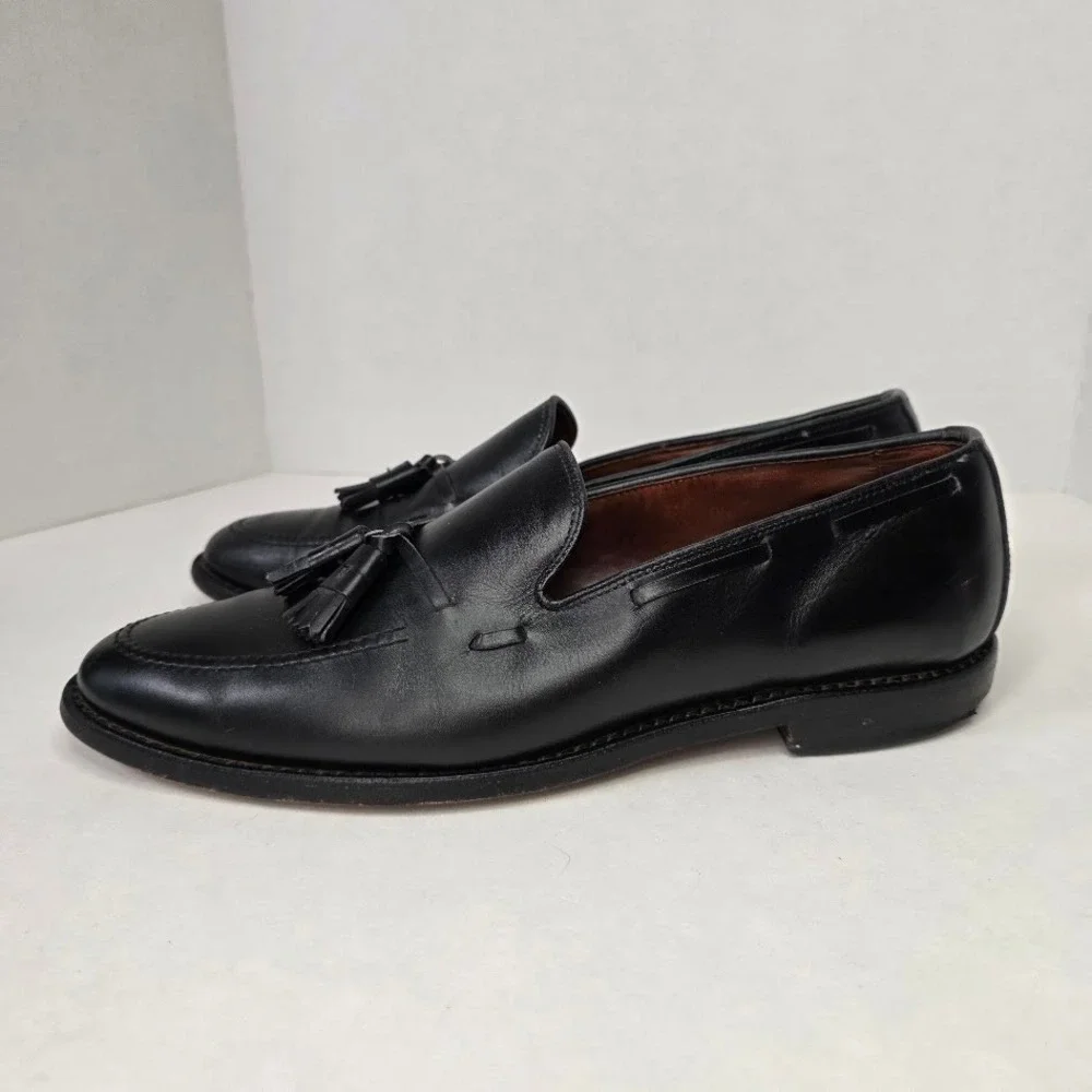 Allen Edmonds Mens 10 D Grayson Tassel Loafer Black Leather Handcrafted USA 8217